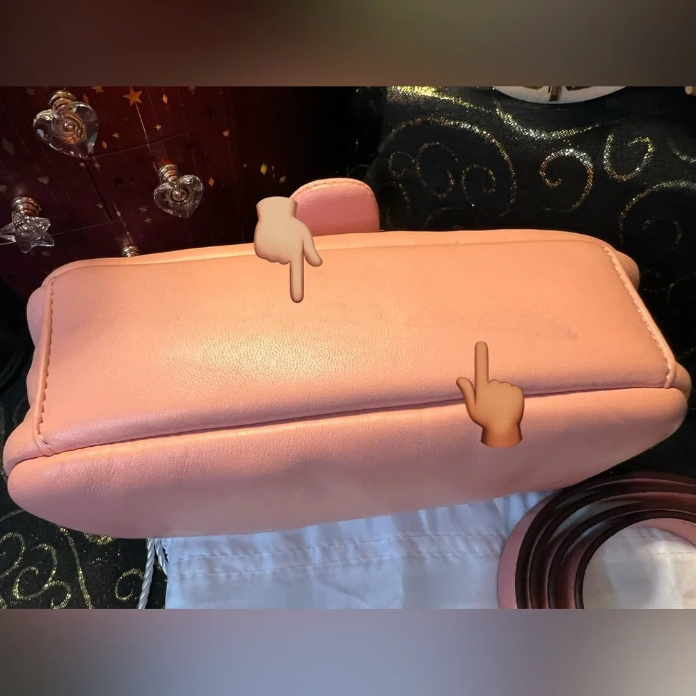 Coach 2021 Candy Pink Nappa Leather Pillow Tabby 18 Crossbody Hand Bag & Dusty - Picture 15 of 16